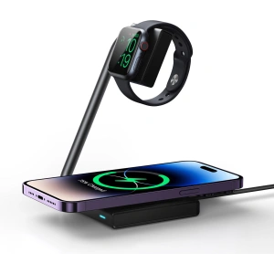 Kup Ładowarka indukcyjna 2w1 Joyroom JR-WQN05 15W MagSafe Qi czarna - JYR946 - {ean13} - Sklep Home Screen