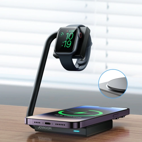 Kup Indukční nabíječka 2w1 Joyroom JR-WQN05 15W MagSafe Qi černá - JYR946 - {ean13} - Sklep Home Screen