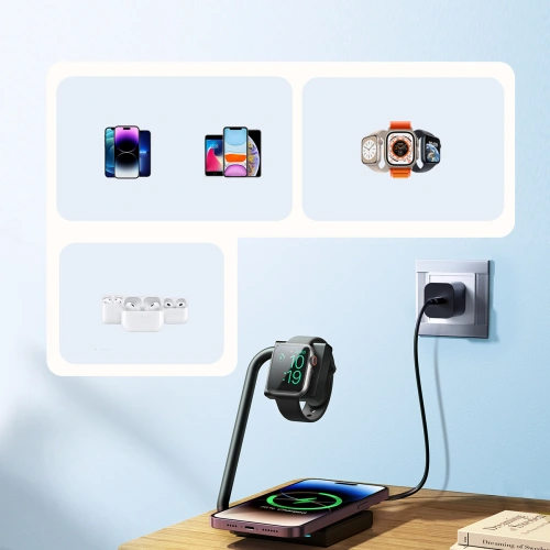 Kup Indukční nabíječka 2w1 Joyroom JR-WQN05 15W MagSafe Qi černá - JYR946 - {ean13} - Sklep Home Screen