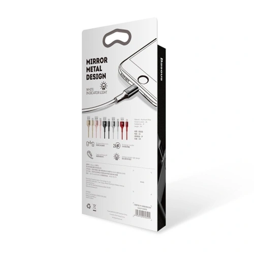 Kup Baseus Lightning-Kabel mit beleuchtetem Stecker 1m (schwarz) - BSU590BLK - {ean13} - Sklep Home Screen