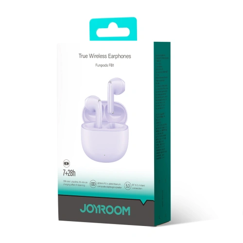 Kup Drahtlose In-Ear-Kopfhörer Joyroom Funpods Series JR-FB1 TWS Bluetooth 5.3 lila - JYR950 - {ean13} - Sklep Home Screen