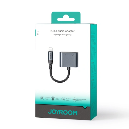 Kup DAC adapter 2w1 Joyroom SY-L02 Lightning / 2xLightning fekete - JYR952 - {ean13} - Sklep Home Screen