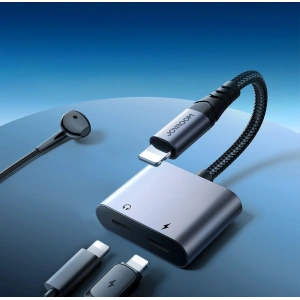 Kup Joyroom Adaptor DAC 2in1 SY-L02 Lightning / 2xLightning negru - JYR952 - {ean13} - Sklep Home Screen