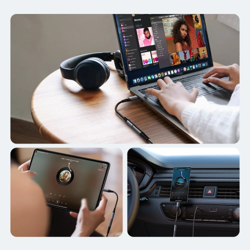Kup Adaptér DAC Joyroom SY-C01 USB-C / mini jack 3.5mm černý - JYR953 - {ean13} - Sklep Home Screen