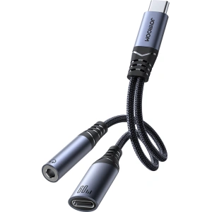 Kup Adaptér DAC 2w1 Joyroom SY-C02 USB-C / USB-C, mini jack 3.5mm černý - JYR954 - {ean13} - Sklep Home Screen