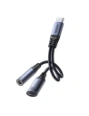 Adaptér DAC 2w1 Joyroom SY-C02 USB-C / USB-C, mini jack 3.5mm černý