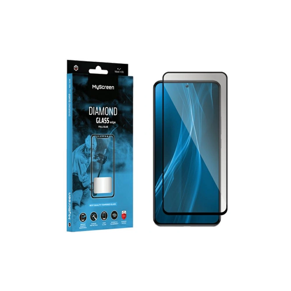 Szkło hartowane MyScreen Diamond Glass Edge Full Glue Tecno Spark 10 / 10C / Go 2023 czarny/black