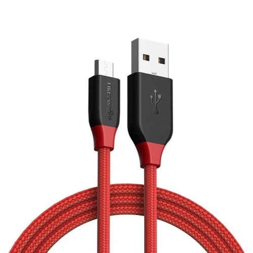 Kup Kabel Micro USB AmpCore BlitzWolf BW-MC5 1,8m (czerwony) - BLZ132RED - {ean13} - Sklep Home Screen