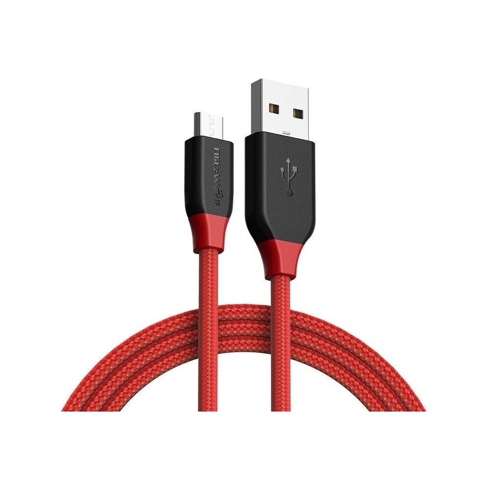Kabel Micro USB AmpCore BlitzWolf BW-MC5 1,8m (czerwony)