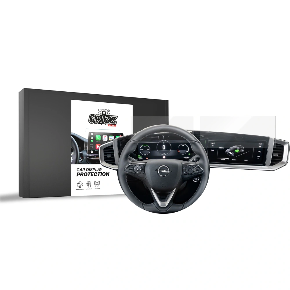 Folia ceramiczna GrizzGlass CarDisplay Protection do Opel Mokka 2 10" 2021-2025 [2w1]