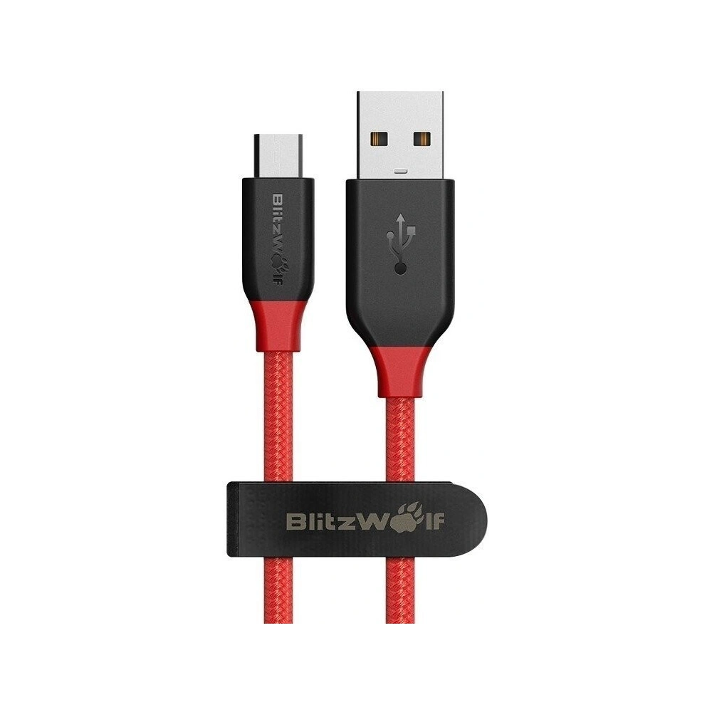 Kabel Micro USB AmpCore BlitzWolf BW-MC5 1,8m (czerwony)