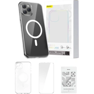 Kup Baseus Apple Carcasă Magnetic Crystal Clear iPhone 11 Pro (transparent) + sticlă temperată + kit de curățare - BSU4808 - {ean13} - Sklep Home Screen