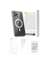 Baseus Apple Carcasă Magnetic Crystal Clear iPhone 11 Pro (transparent) + sticlă temperată + kit de curățare