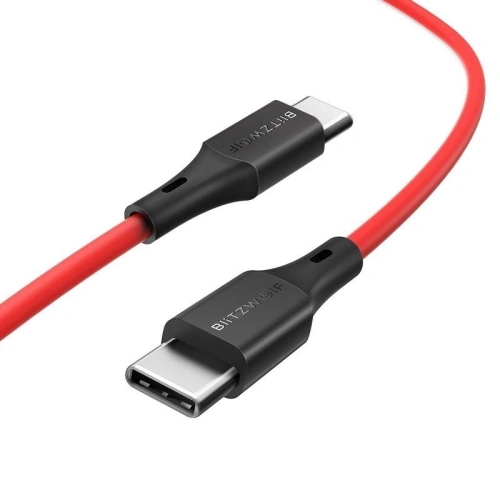 Kup BlitzWolf 0.9m USB-C PD-Kabel BW-TC17 PD3.0 QC4.0 (rot) - BLZ134RED - {ean13} - Sklep Home Screen