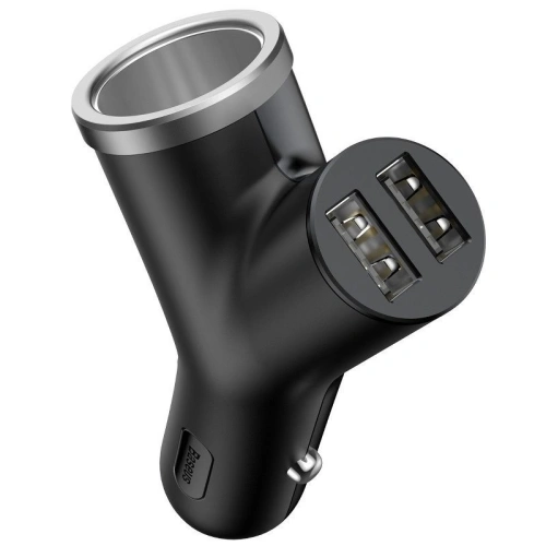 Kup Autonabíječka Baseus Y Type 2xUSB 3,4A 40W (černá) - BSU594BLK - {ean13} - Sklep Home Screen