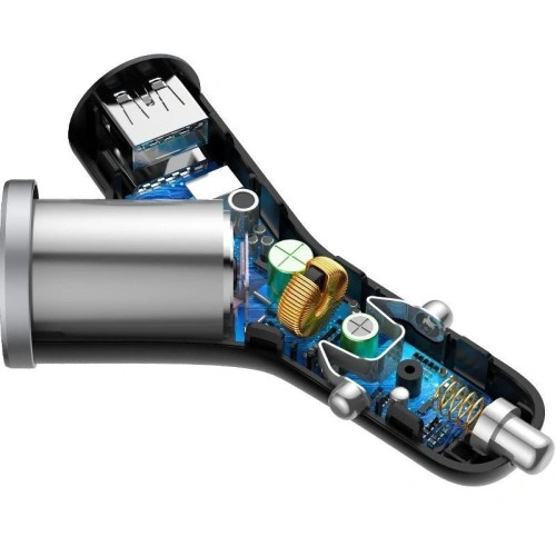 Buy Car Charger Baseus Y Type 2xUSB 3,4A 40W Black - BSU594BLK - {ean13} - Home Screen Store Europe