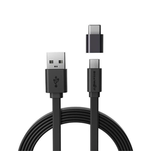 Kup Kabel Micro USB + adaptér USB-C BlitzWolf BW-MT2 2A 1m - BLZ136 - {ean13} - Sklep Home Screen