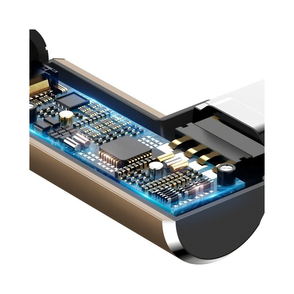 Kabel kątowy Lightning USB Baseus Camouflage 2,4A 1m (brązowy)