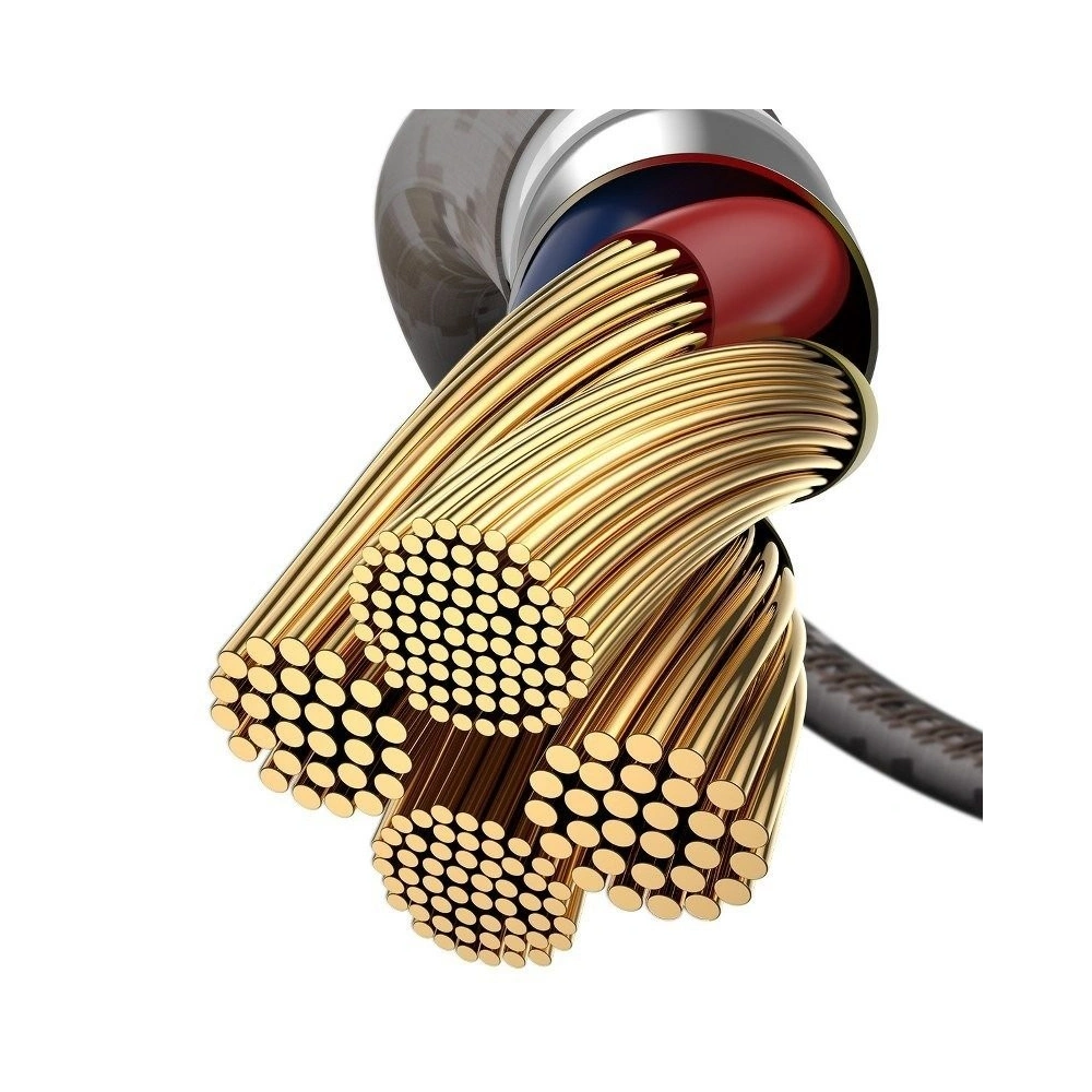 Kabel kątowy Lightning USB Baseus Camouflage 2,4A 1m (brązowy)