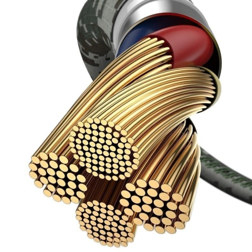 Kup Cablul unghiular Lightning USB Baseus Camouflage 1,5A 2m (verde) - BSU599GRN - {ean13} - Sklep Home Screen