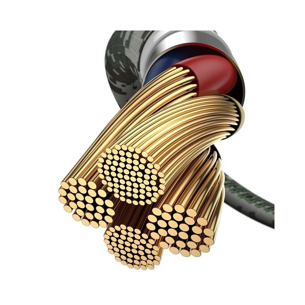 Kabel kątowy Lightning USB Baseus Camouflage 1,5A 2m (zielony)