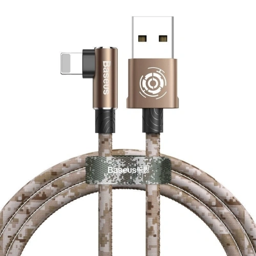 Kup Kabel kątowy Lightning USB Baseus Camouflage 1,5A 2m (brązowy) - BSU601BR - {ean13} - Sklep Home Screen