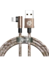 Cablul unghiular Lightning USB Baseus Camouflage 1,5A 2m (cafea)