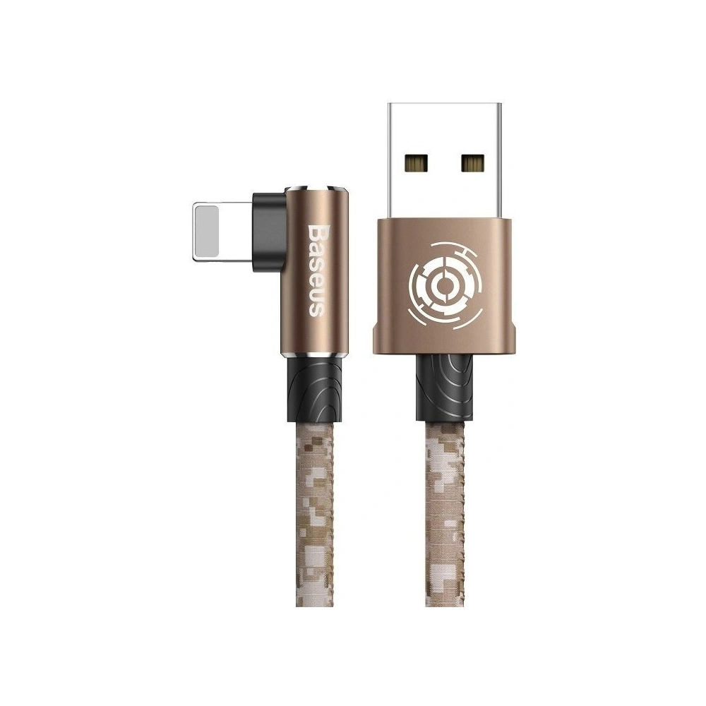 Kabel kątowy Lightning USB Baseus Camouflage 1,5A 2m (brązowy)