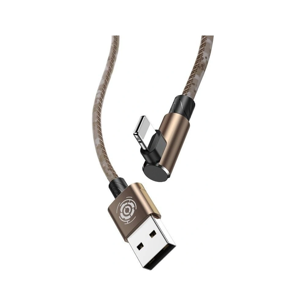 Kabel kątowy Lightning USB Baseus Camouflage 1,5A 2m (brązowy)