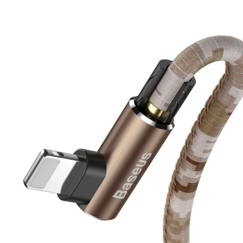 Kup Cablul unghiular Lightning USB Baseus Camouflage 1,5A 2m (cafea) - BSU601BR - {ean13} - Sklep Home Screen