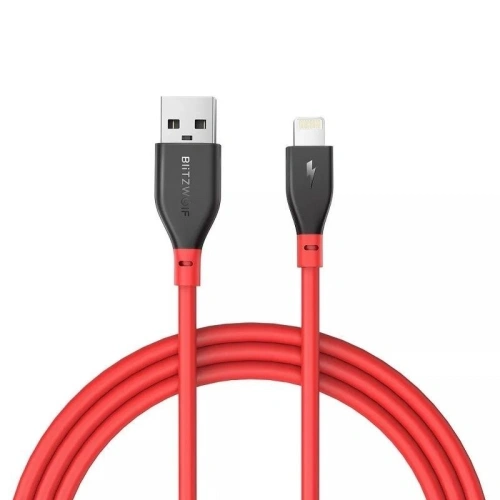 Buy Lightning Cable BlitzWolf BW-MF11 0.91m Red - BLZ144RED - {ean13} - Home Screen Store Europe