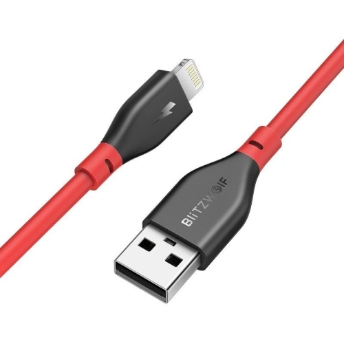 Buy Lightning Cable BlitzWolf BW-MF11 0.91m Red - BLZ144RED - {ean13} - Home Screen Store Europe