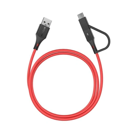 Kup BlitzWolf Micro-USB-Kabel + USB-C-Adapter BW-MT3 3A 0,91m - BLZ145 - {ean13} - Sklep Home Screen