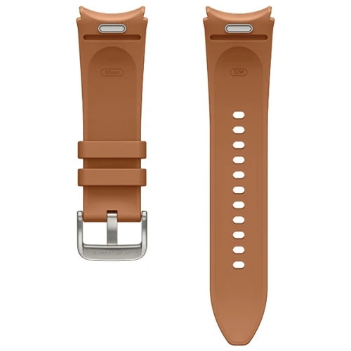 Buy Hybrid Eco-Leather Band Samsung ET-SHR95SDEGEU Galaxy Watch6 20mm S / M camel - SMG998 - {ean13} - Home Screen Store Europe