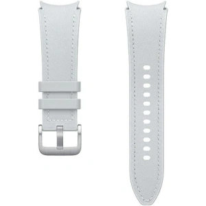 Kup Samsung Bandă Hybrid Eco-Leather ET-SHR95SSEGEU Galaxy Watch6 20mm S / M argintiu/argintiu - SMG1000 - {ean13} - Sklep Home Screen