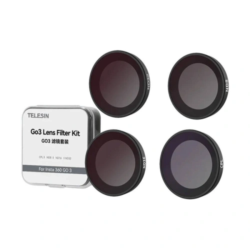 Buy Set of 4 TELESIN CPL / ND8 / ND16 / ND32 filters for Insta360 GO3 camera - TLS136 - {ean13} - Home Screen Store Europe