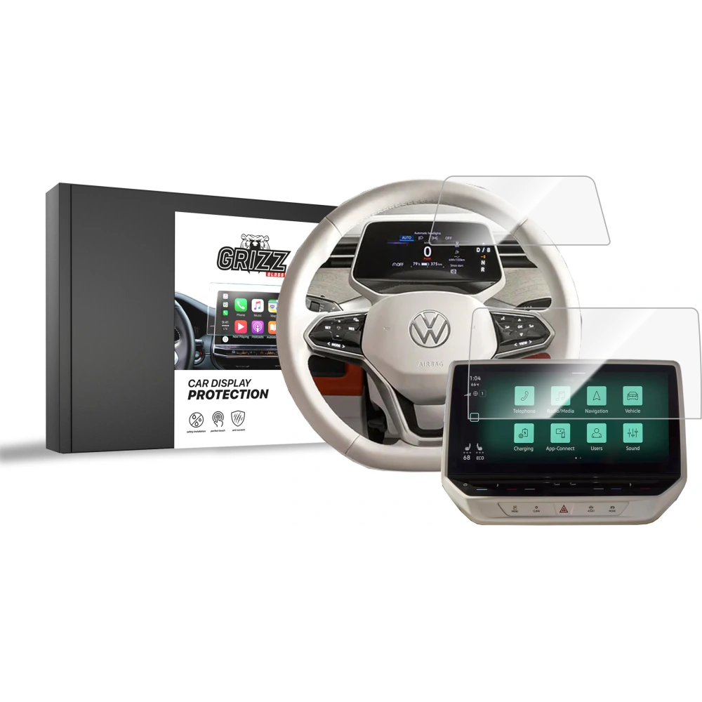 Folia ceramiczna GrizzGlass CarDisplay Protection do Volkswagen VW ID. Buzz 12" (2022-2025) [2w1]
