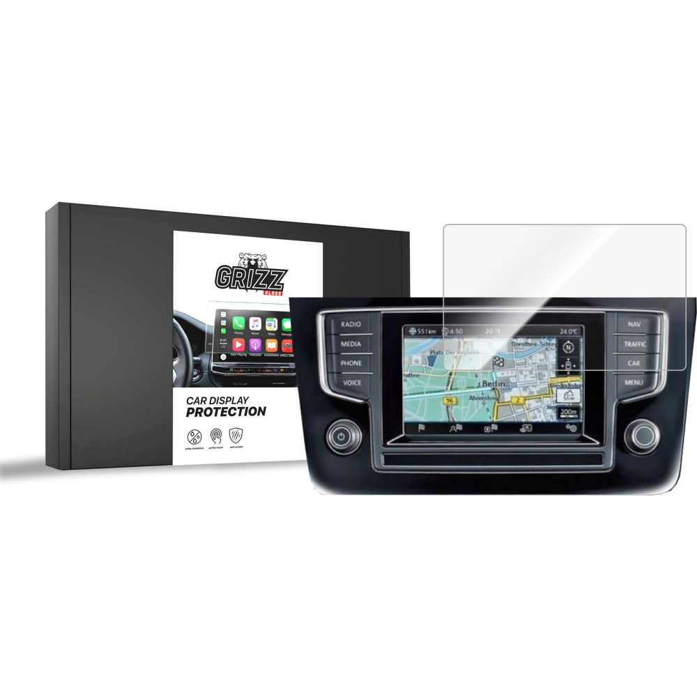 Folia ceramiczna GrizzGlass CarDisplay Protection do Volkswagen VW Golf 6 Discover Media 1 gen, 2012-2015