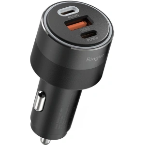 Kup Ładowarka samochodowa Ringke 3-port USB-A QC, 2xUSB-C PD Car Charger 30W Black - RGK1907 - {ean13} - Sklep Home Screen