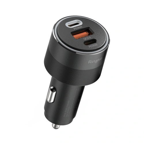 Kup Autonabíječka Ringke 3-port USB-A QC, 2xUSB-C PD Auto Nabíječka 30W Černá - RGK1907 - {ean13} - Sklep Home Screen