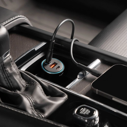 Kup Autonabíječka Ringke 3-port USB-A QC, 2xUSB-C PD Auto Nabíječka 30W Černá - RGK1907 - {ean13} - Sklep Home Screen