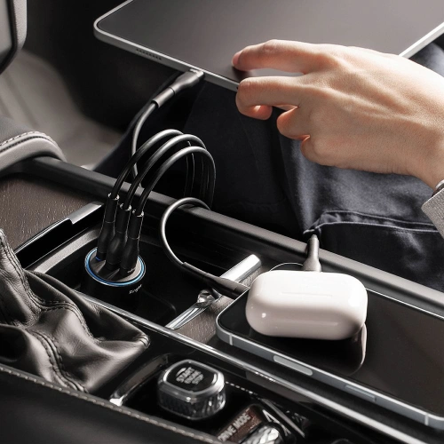 Kup Autonabíječka Ringke 3-port USB-A QC, 2xUSB-C PD Auto Nabíječka 30W Černá - RGK1907 - {ean13} - Sklep Home Screen