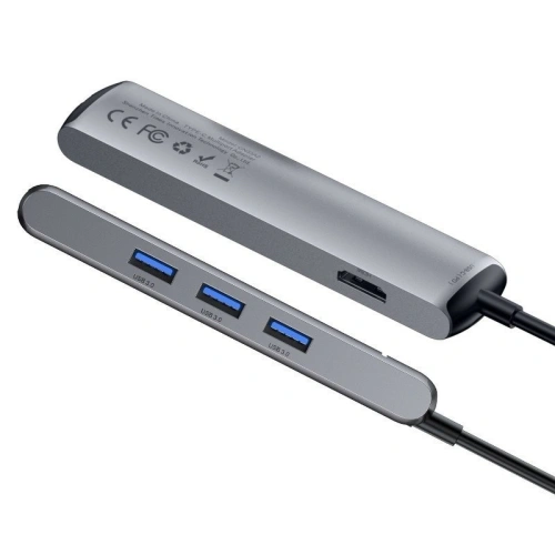 Kup Adapter HUB 6w1 Baseus USB-C-ról 3x USB 3.0 + HDMI + RJ45 + USB-C PD-re - BSU607 - {ean13} - Sklep Home Screen