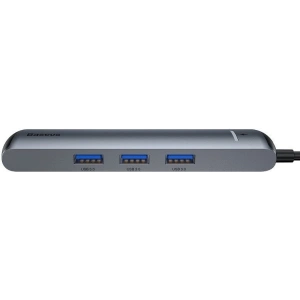 Adapter HUB 6w1 Baseus USB-C na 3x USB 3.0 + HDMI + RJ45 + USB-C PD