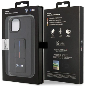Kup Etui BMW BMHCP15S22GSLK Apple iPhone 15 hardcase Grip Hot Stamp czarny/black - BMW585 - {ean13} - Sklep Home Screen