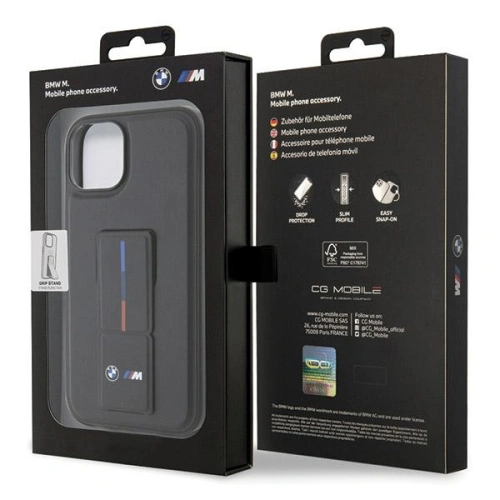 Kup Etui BMW BMHCP15S22GSLK Apple iPhone 15 hardcase Grip Hot Stamp černý/black - BMW585 - {ean13} - Sklep Home Screen