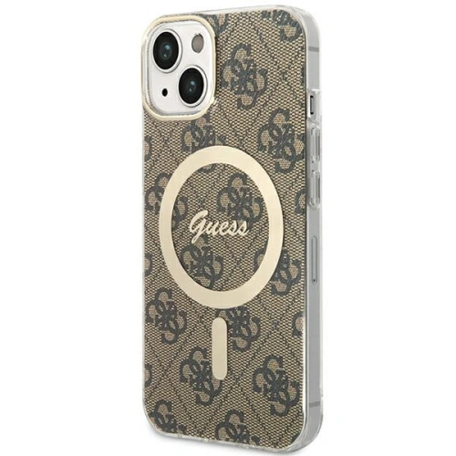Kup Etui Guess GUHMP13MH4STW Apple iPhone 13 / 14 / 15 hardcase 4G MagSafe brązowy/brown - GUE3135 - {ean13} - Sklep Home Screen