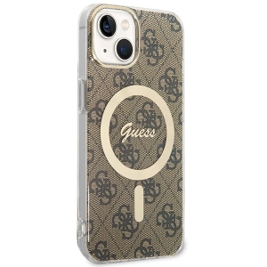Etui Guess GUHMP13MH4STW Apple iPhone 13 / 14 / 15 hardcase 4G MagSafe brązowy/brown