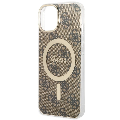 Kup Case Guess GUHMP13MH4STW Apple iPhone 13 / 14 / 15 Hardcase 4G MagSafe braun/brown - GUE3135 - {ean13} - Sklep Home Screen