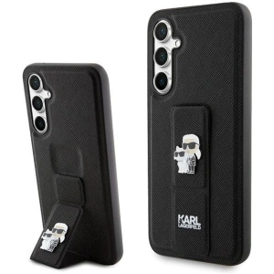 Kup Case Karl Lagerfeld KLHCS23FEGSAKCPK Samsung Galaxy S23 FE Hardcase Gripstand Saffiano Karl&Choupette Pins schwarz/black - KLD1862 - {ean13} - Sklep Home Screen